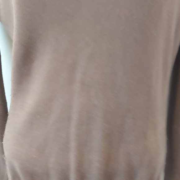 TALULA BABATON | Women's V-Neck Sweater Brown Size Medium - Picture 3 of 7